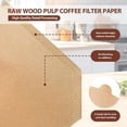 thumbnail image 3 of Cone Coffee Filter, #1 Unbleached Paper Filter, Disposable Coffee Strainer, Natural Filter Paper Compatible With 2-4 Cup Cone Coffee Maker, Household Coffee Accessory,White-8-12 Cup, 3 of 6