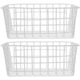 thumbnail image 1 of LOVEVER White 2 Pcs Tinsel Freezer Baskets for Chest Iron Wire Refrigerator, 1 of 6