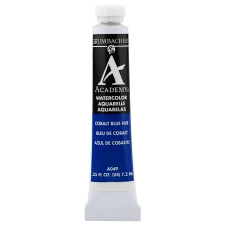 Grumbacher Academy Watercolor Paint, 7.5Ml/0.25 Ounce, Cobalt Blue Hue (A049)