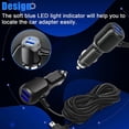 thumbnail image 2 of Dash Cam Car Charger Mini Usb Cable 11.5Ft Power Cord Supply For Dvr Camera Gps, 2 of 8
