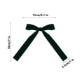 thumbnail image 3 of Meitianfacai 12pc Velvet Christmas Tree Bow Decoration Wreath Bow Decoration, Green, 3 of 5