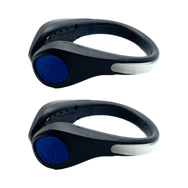 2 Pcs Runner Shoes Clip Light Sneakers Light for Night Running Sports U-shape Luminous Shoes Clips for Hip-Hop Outdoor Night Riding Warning Light Clip-On Shoes