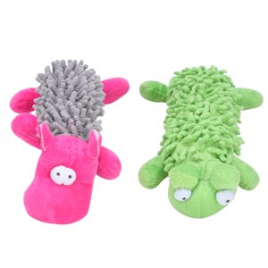 2Pcs Dog Plush Toys Dog Chewing Squeak Toys Interactive Dog Toys Dogs Puppy Small Medium Large Dog