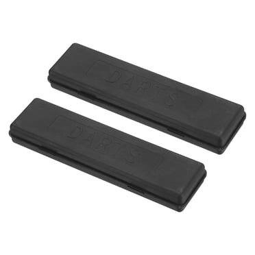 Unique Bargains Portable Nylon Dart Storage Box, 2 Pack Dart Case Keep Darts Secure, Black