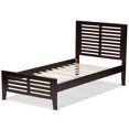 thumbnail image 4 of Baxton Studio Sedona Twin Slat Platform Bed in Dark Brown, 4 of 8