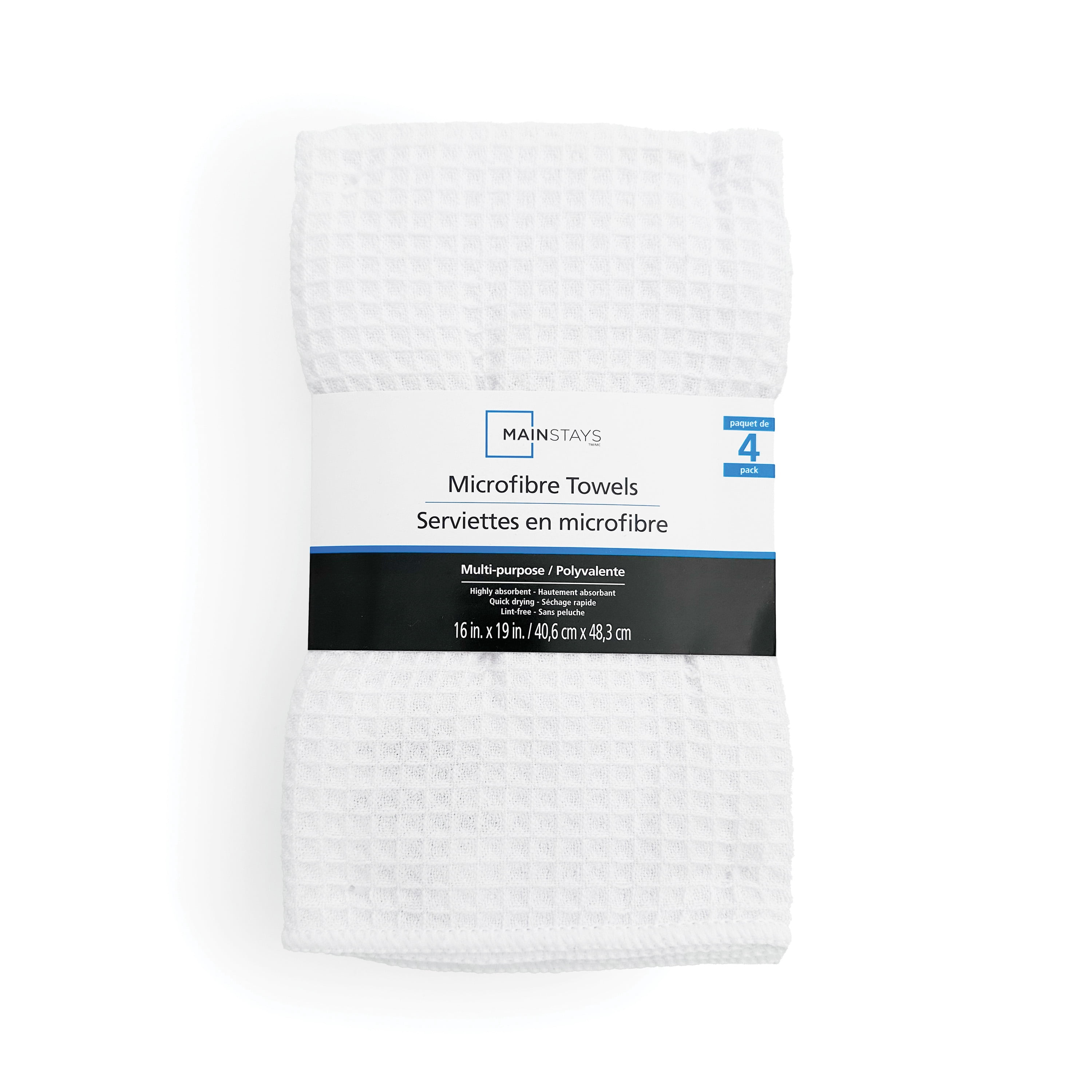 Serviettes Utilitaires en Microfibre Mainstays