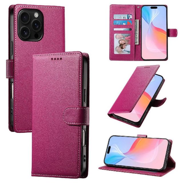 Étui pour FOXDOCK iPhone 16 Pro Max, Étui Portefeuille – Cuir de Qualité Supérieure, 3 Fentes pour Cartes, Protection Antichoc