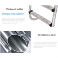 thumbnail image 2 of 2X Swimming Pool Ladder Rung Steps Stainless Steel Replacement Anti Slip Ladder Swimming Pool Accessories, 2 of 7