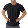 thumbnail image 1 of Taqqpue Men's UPF 50+ Sun Protection Shirts Swim SPF UV Quick Dry Short Sleeve T-Shirts for Athletic Fishing Rash Guard Performance Shirt, 1 of 9