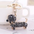 thumbnail image 1 of EGNMCR Keychains New Crystal Dog Dachshund Keychain Purse Pendant Car Key Ring Nice Key Ring, 1 of 2