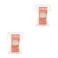 thumbnail image 3 of maskred 50 Pieces Makeup Pads Soft Cotton Double Sided Lip Cosmetics Foundation Eyeshadow Remover Travel Drawstring Holder 6 * 5cm 2Set, 3 of 6