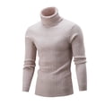 thumbnail image 3 of Chandail à Col Roulé pour Homme, Tricot, Haut, Mode Urbaine, 3 of 4