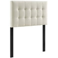 thumbnail image 2 of Modway Lily Tufted Linen Fabric Upholstered Twin Headboard in Ivory, 2 of 5