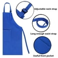 thumbnail image 4 of TOPTIE Kids Apron and Chef Hat Set, Adjustable Cotton Child Cooking Kitchen Apron, S-XXL-Blue-S, 4 of 8