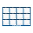 thumbnail image 1 of Eky Calendrier Mural 2025, Effaçable Grand Effaçable à Sec et Humide Laminé Planificateur Mural Annuel sur 12 Mois, Réversible et Réutilisable, Horizontal/vertical, 32x48 Pouces, Mural, avec Marqueur, 1 of 4