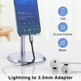 thumbnail image 3 of ORUYROP Lightning to 3.5 mm Headphone Jack Adapter [Apple MFi Certified], iPhone to 3.5mm Audio Aux Jack Adapter Dongle Cable Converter Compatible with iPhone 14 13 12 11 Pro XR XS Maxx8 7 iP, 3 of 7