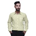 thumbnail image 1 of BESTMAN Printed Formal Shirts For Men Slim Fit Spread Collar Cotton Shirt, 1 of 5