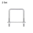 thumbnail image 3 of Unique Bargains Square U-Bolts 2 Sets 72mm Inner Width 100mm Length M8 304 Stainless Steel U Clamp Bolt, 3 of 5