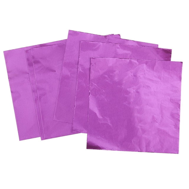 Abbracc 100 Packs Cute Aluminum Foils Candy Chocolate Wrappers Package Wedding Decor