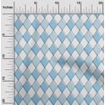 thumbnail image 2 of oneOone Velvet Light Blue Fabric Argyle Sewing Craft Projects Fabric Prints By Yard 58 Inch Wide, 2 of 4