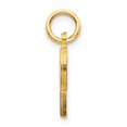 thumbnail image 2 of Diamond2Deal 14K Yellow Gold Satin Letter P Initial Pendant for Women, 2 of 6