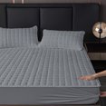 thumbnail image 4 of Bdday Cooling Sheets 6.56 X 5.9ft Thickened Mattress Companion Modern Style Brown Bed Hat with Texture Design Perfectly Adapted To Your Mattress Create A Comfortable Bedroo Queen Sheets, 4 of 6