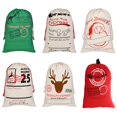thumbnail image 1 of Aspire 12 PCS Large Christmas Giant Drawstring Bags, Reusable Canvas Gift Bags Storage, Christmas Decorations, 1 of 10
