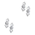 thumbnail image 4 of mmirethe 2 Pcs Pinces à Chaussures de Mariage Bijoux Robe de Fête pour Mariée Accessoires Chapeau Type B 2Ensemble, 4 of 6