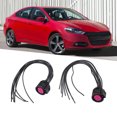 thumbnail image 1 of Headlight Connector Wiring Harness, Headlight Connector Plug Pigtail Round Head 68285243AA Impact Resistant 2PCS  for Car, 1 of 7