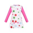 thumbnail image 2 of T-shirt Robe Fille Rose Bulles Coloré à Manches Longues 4 Ans, 2 of 6