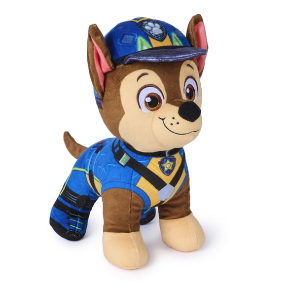 PAW Patrol: The Dino Movie Chase Plush, Plush Toy from the Hit Film, Preschool Toys, Movie Merch, Kids Toys for Boys & Girls, Ages 3 and Up, 8”