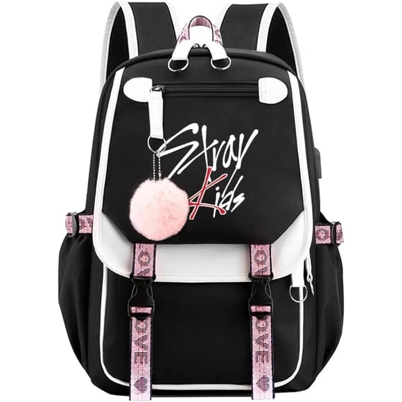 Casual Backpack Stray Kids Laptop Backpack, Women 15.6 Inches College Laptop Bag Travel Outdoor Daypack Bags Vintage Daypacks for Women Men