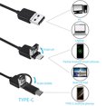 thumbnail image 3 of Caméra d'Inspection pour Téléphone Mobile avec Endoscope HD, Caméra d'Inspection pour Conduit d'Aération et Moteur; Endoscope pour Téléphone; Endoscope d'Inspection USB, 5 m, 3 of 10