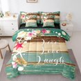 thumbnail image 1 of YST Coastal Lodge Cabin Starfish Seashell Comforter Set, 7 pièces, Vacances tropicales d'été, Queen, 1 of 4