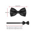 thumbnail image 4 of INSPIRE CHIC Accessoires de Nœud Papillon pour Homme Sangle Ajustable Formel Uni Smoking Pré-Noué Noir, 4 of 5