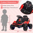 thumbnail image 3 of Costway Voiture Électrique pour Grands Enfants 12 V UTV Électrique à Batterie avec Télécommande Rouge, 3 of 10