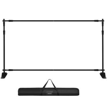 KFFKFF Support de Bannière d'Exposition 10 x 8 Pi, Taille Personnalisable pour Mur de Foire, Arrière-Plan de Photomaton d'Exposant