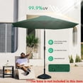 thumbnail image 4 of Parasol de Patio Extérieur de 9 Pi, Parasol de Table Rond avec Inclinaison et Manivelle, Parasol de Marché à 8 Nervures Robustes, Protection UV, Imperméable pour Jardin, Terrasse, Cour Arrière, Piscine, 4 of 7