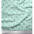 thumbnail image 1 of Soimoi polyester Crepe Fabric Leaves & Buds Floral Print Sewing Fabric Yard 52 Inch Wide, 1 of 3