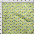 thumbnail image 4 of oneOone Coton Flex Vert Tissu Tropical Ananas avec Feuille Robe Tissu Tissu Imprimé par la Cour 40 Pouces de Large, 4 of 4