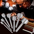 thumbnail image 3 of HURRISE 7pcs /set DIY Leather Carft Half -Round Punch Belt End Cutter For Home Leather Sewing(10-40mm),Leather Craft, Semicircle Punch, 3 of 11