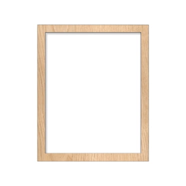 RoamHome Picture Frame Solid Wood with Mat for 6x8in Photos or without Mat - Double Display Wall Hanging & Tabletop Frame for Family Photos, Certificates, Artwork (7x9in)