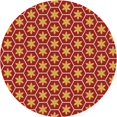 thumbnail image 1 of Ahgly Company Tapis de Zone Carré Orange Lavable en Machine, 3 Pieds Carré, 1 of 7