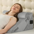 thumbnail image 1 of Wedge Pillows for Adult Adjustable Bed Wedge Pillow for Post Surgery Triangle Pillow Headboard with Bolster Cushion for Sleeping Acid Reflux Neck & Back Support and Dark G, 1 of 9