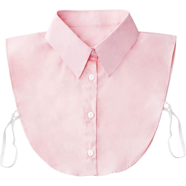 Blouse Dickie Blanche Factice Détachable Col Factice pour Femmes Accessoire Élégant Pièce de Superposition