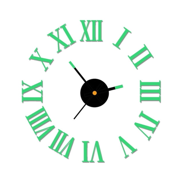 Dvkptbk Wall Clock Wall Sticker Diy Luminous Stereo Digital Wall Clock Wall Sticker Clock Living Room Decoration Clock Home Decor