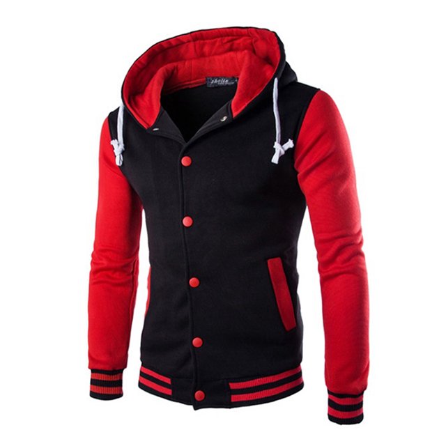 LUXUR Chandail à Manches Longues pour Homme, Décontracté, Automne, Rouge, 2TG