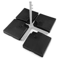 thumbnail image 1 of Costway Parasol Déporté de Patio Remplissable 4 Pcs Base Support Robuste Carré, 1 of 10