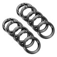 thumbnail image 1 of Unique Bargains Black Round Zinc Alloy Spring Gate O Ring Snap Clip Buckle, 10 Pack, 1 of 5