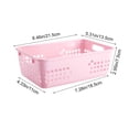thumbnail image 3 of PRETXORVE Small Desktop Storage Basket European Blue Remote Control Storage Household Drains Basket, 3 of 6